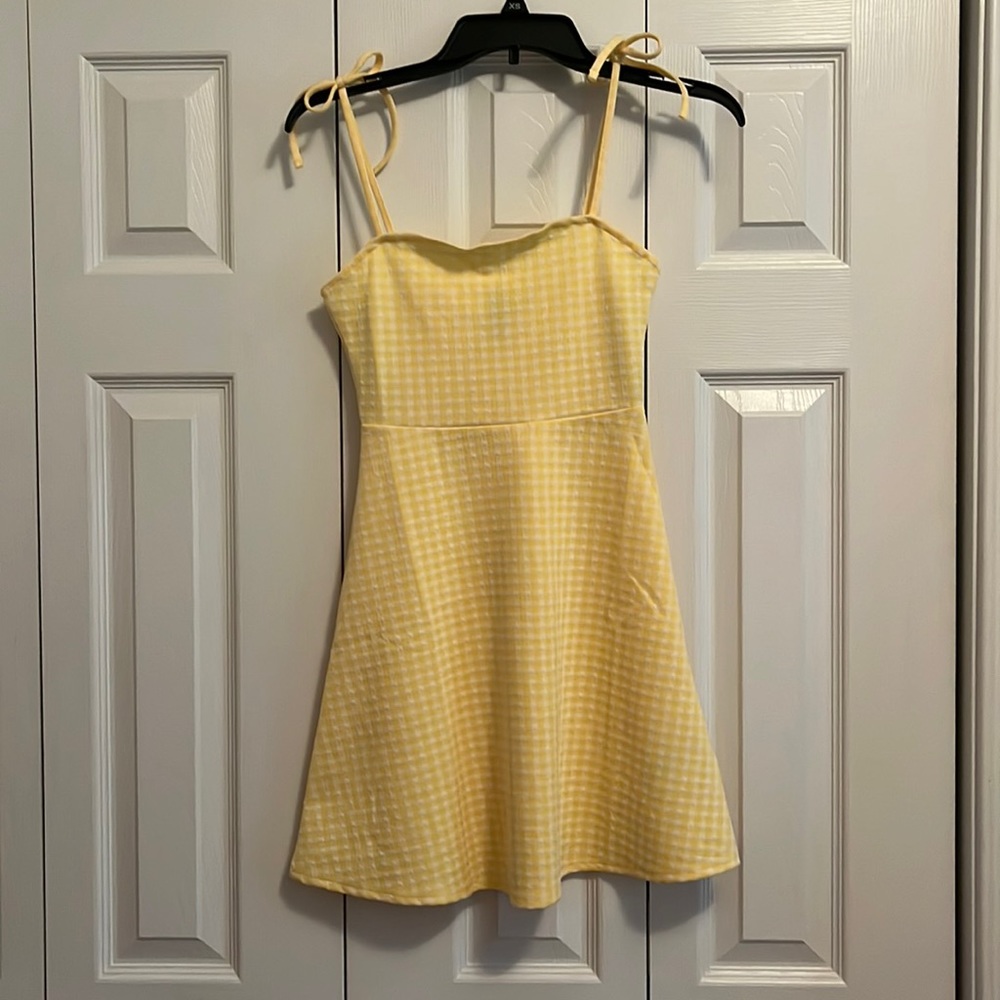 XS yellow and white Divided dress